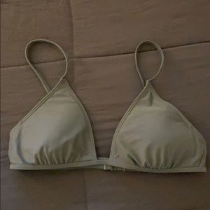 Aerie army green bikini top